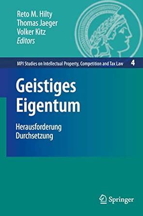 Geistiges Eigentum Herausforderung Durchsetzung Reader