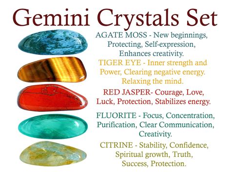 Gemini Gemstones and Crystals: A Cosmic Connection