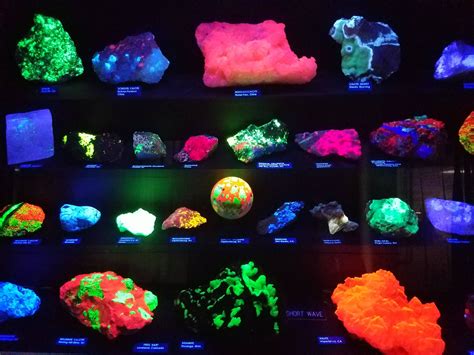 Gems that Fluoresce: A Radiant Display of Nature's Art