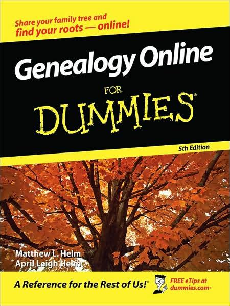 Genealogy Online for Dummies Kindle Editon