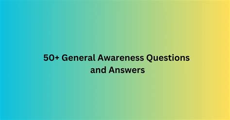 General Awareness Questions And Answers 2014 Reader