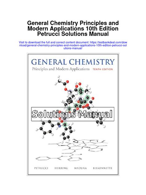 General Chemistry 10th Edition Petrucci Solution Manual Doc