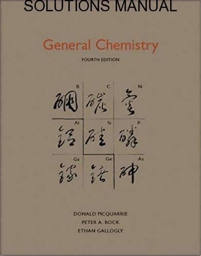 General Chemistry Edition 4 Mcquarrie Solutions Manual Reader
