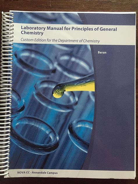 General Chemistry I Laboratory Manual Answer Key Beran Doc