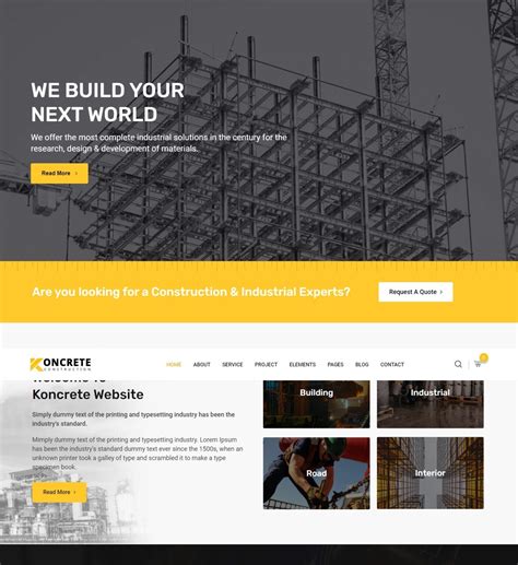 General Contractor Website Templates