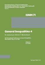 General Inequalities 4 In memoriam Edwin F. Beckenbach Reader