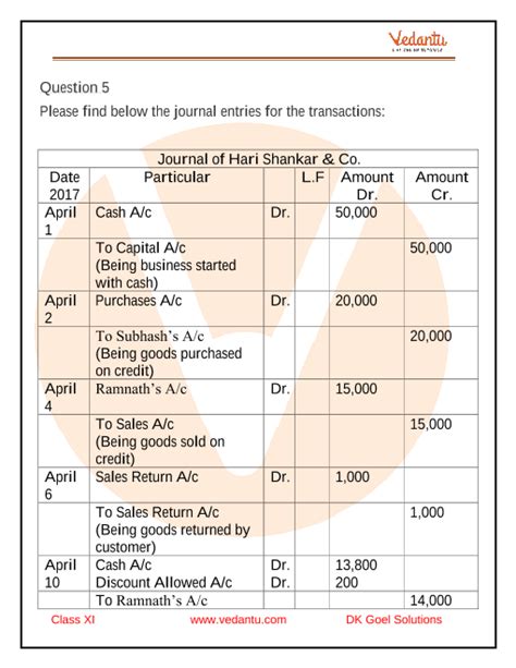 General Journal Exercises And Solutions Doc