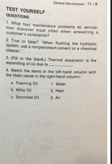 General Maintenance Test Questions And Answers Reader