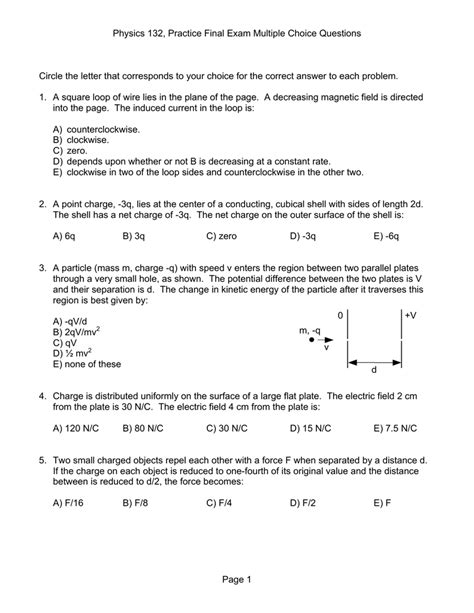 General Physics Multiple Choice Questions And Answers Reader