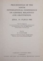 General Relativity and Gravitation Proceeding of the 14th International Conference Reader