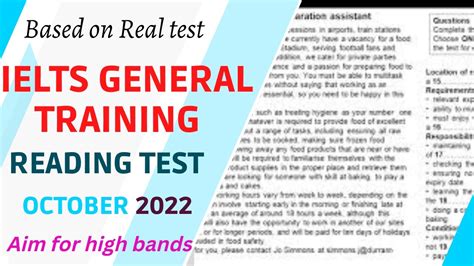 General Training Practice Test 2 With Answer Reader