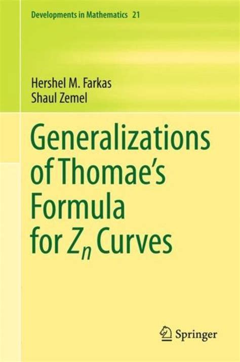 Generalizations of Thomae Formula for Zn Curves Epub