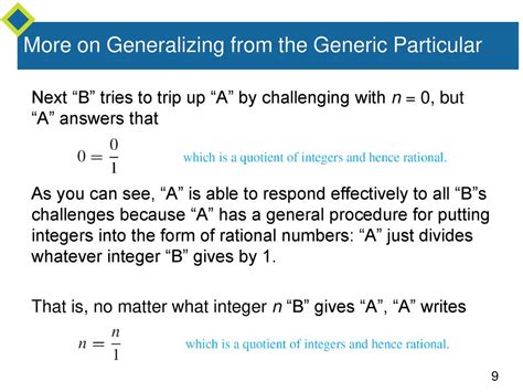 Generalizing from my Answers to Parts A-D