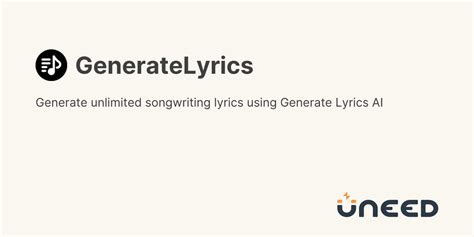 Generate Original Lyrics: