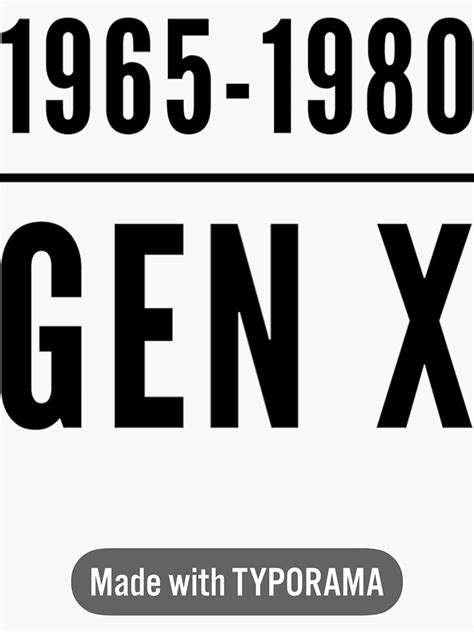 Generation X (born 1965-1980):