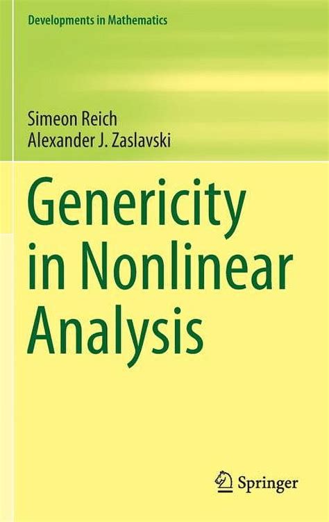 Genericity in Nonlinear Analysis Developments in Mathematics Vol. 34 Doc