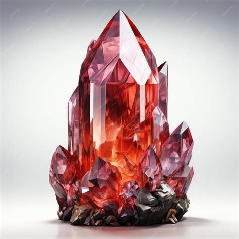 Genesis of Glowing Red Crystals