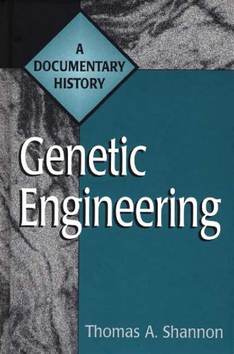 Genetic Engineering A Documentary History PDF