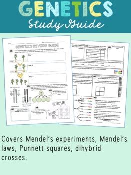 Genetics 12 Study Guide Answers Biology Reader