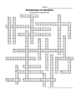 Genetics Crossword Puzzle Answer Key Doc