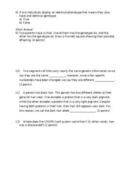 Genetics Review Multiple Choice Answer Key Epub