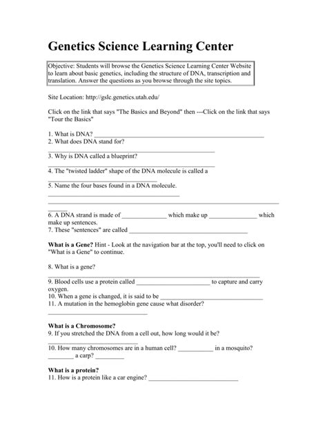 Genetics Science Learning Center Cloning Answer Key Reader