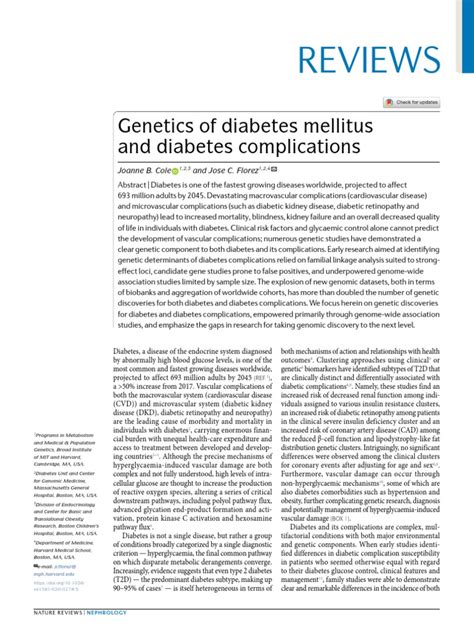 Genetics of Diabetes Mellitus 1st Edition Epub