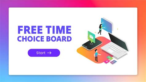 Genially Free Time Choice Board: A Creative Sandbox for Your Precious Moments