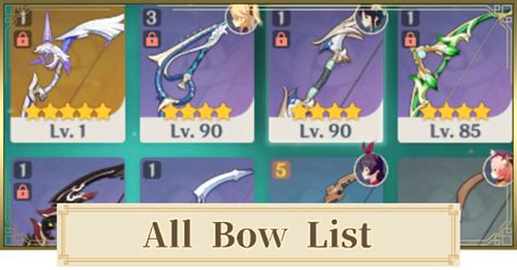 Genshin Bows: The Ultimate Guide to Every Bow in the Game