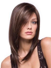 Gentle Auburn Straight Long Human Hair Wigs & Half Wigs