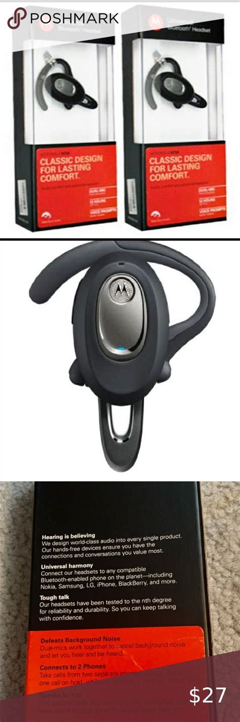 Genuine Motorola Bluetooth Headset Packaging Doc