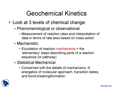 Geochemical Kinetics PDF