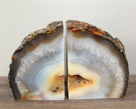 Geode Book Ends: A Natural Wonder Preserved