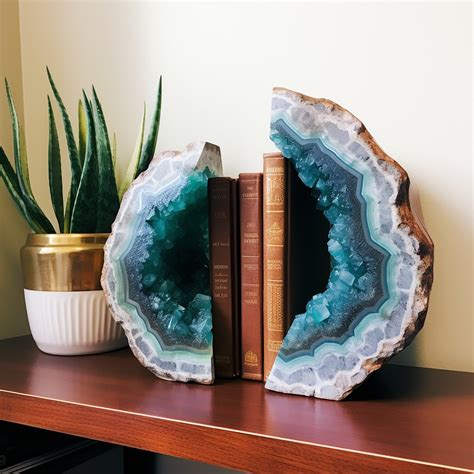 Geode Bookend: An Enchanting Blend of Art and Functionality