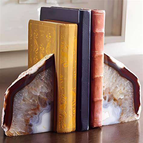 Geode Bookends: A Stunning Display of Nature's Art