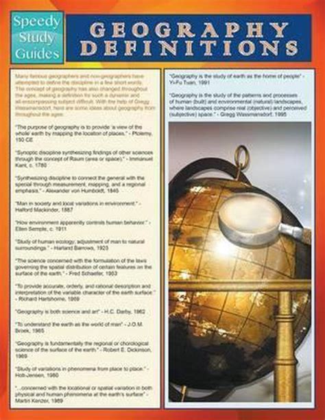 Geography Definitions Speedy Study Guide Reader