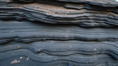 Geological Formation of Gray and Black Stone