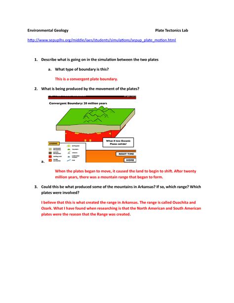 Geology 101 Lab Plate Tectonics Answers Bing Epub