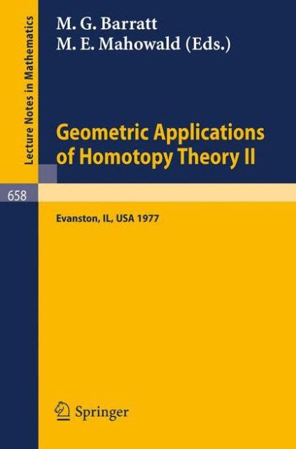 Geometric Applications of Homotopy Theory II Proceedings, Evanston, March 21 - 26, 1977 Reader