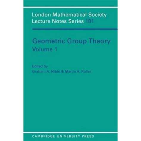 Geometric Group Theory : Vols 1 Epub