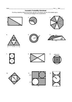 Geometric Probability Area Problems Worksheet Answers Epub