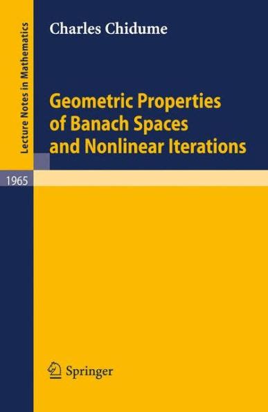 Geometric Properties of Banach Spaces and Nonlinear Iterations 1st Edition PDF