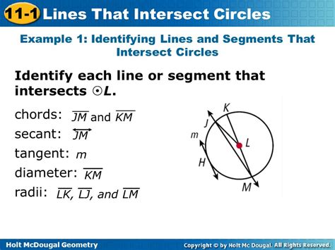 Geometry 1 Lines That Intersect Circles Answers PDF