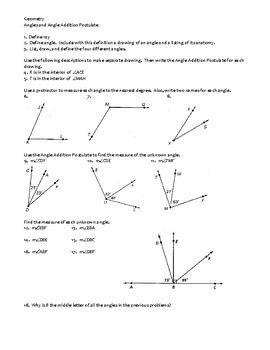 Geometry Assignment Id 1 Answers Finding Angles Kindle Editon