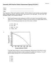 Geometry District Assessment 2013 Answers Doc