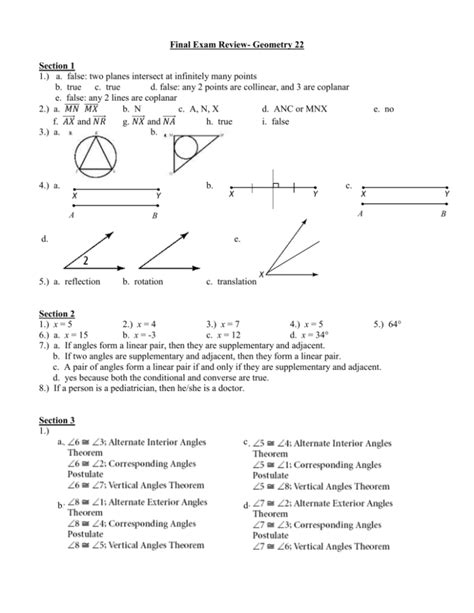 Geometry Final Exam Review Answers 2014 Kindle Editon