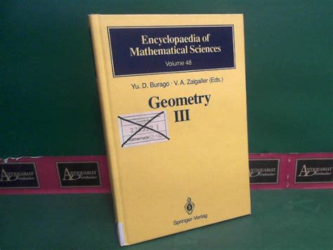 Geometry III Theory of Surfaces 1st Edition Doc