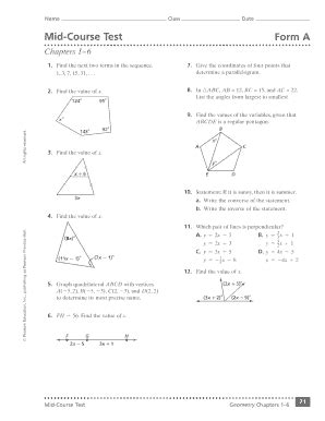 Geometry Mid Course Test Answers Epub