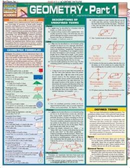 Geometry Part 1 Quickstudy Academic Epub