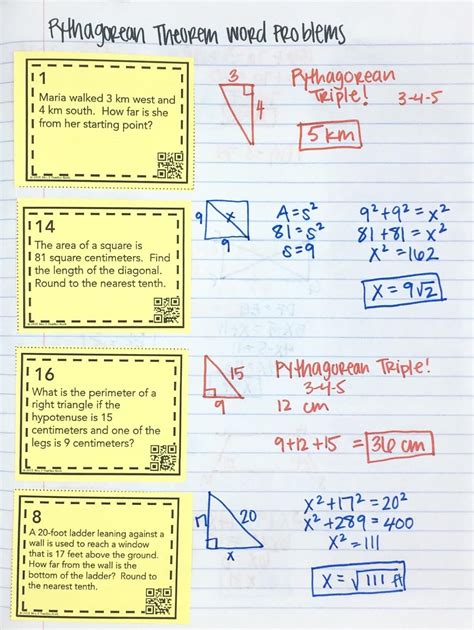 Geometry Practice And Homework Pythagorean Theorem Answers Reader